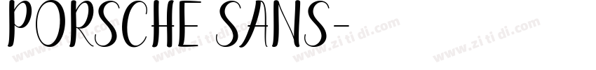 Porsche sans字体转换